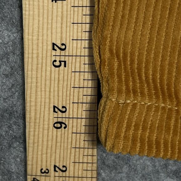 Mustard Corduroy Double Pleated Pants Women’s XL 30 Classiccore Academia Y2K - Picture 10 of 17